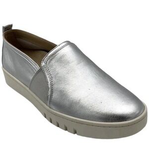 Vionic Women's Cambria Slip-On Casual Sneakers‎ Silver Size 8.5 Wide Loafer